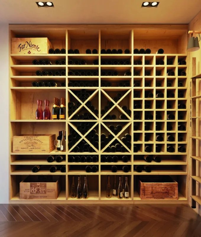 Agencement de cave à vin, Hazebrouck, Unik Création