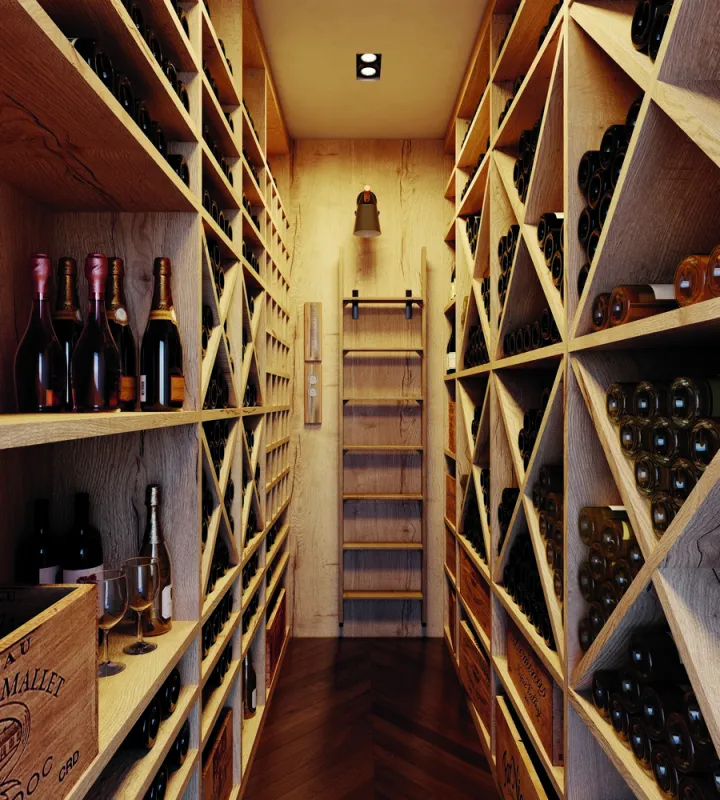 Agencement de cave à vin, Hazebrouck, Unik Création