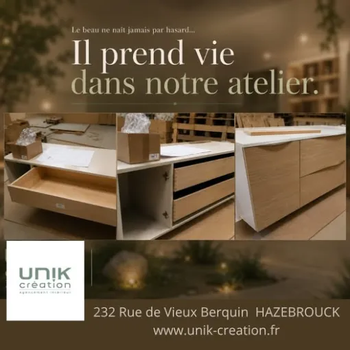Meuble sur mesure en chêne à Hazebrouck | UNIK Création, Hazebrouck, Unik Création